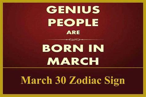 March 30 Zodiac Sign, March 30th Zodiac, Personality, Love ...