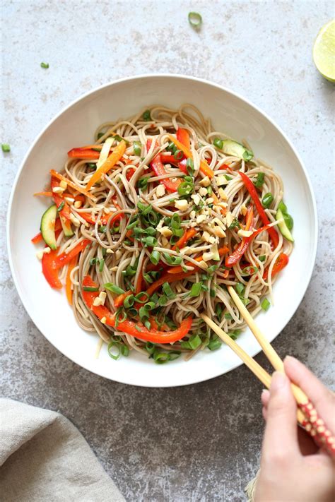 Cold Soba Noodle Salad Recipe - Vegan Recipes