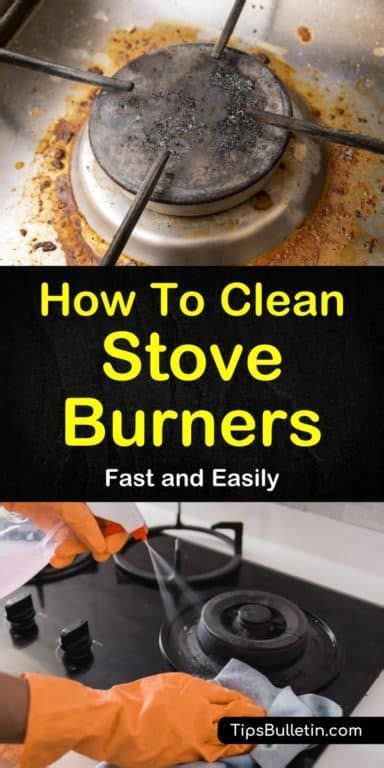 how to clean stove burners fast and easily