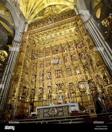 Seville Cathedral Interior, Spain Stock Photo - Alamy