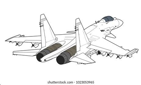 Fighter Jets In Combat Drawing