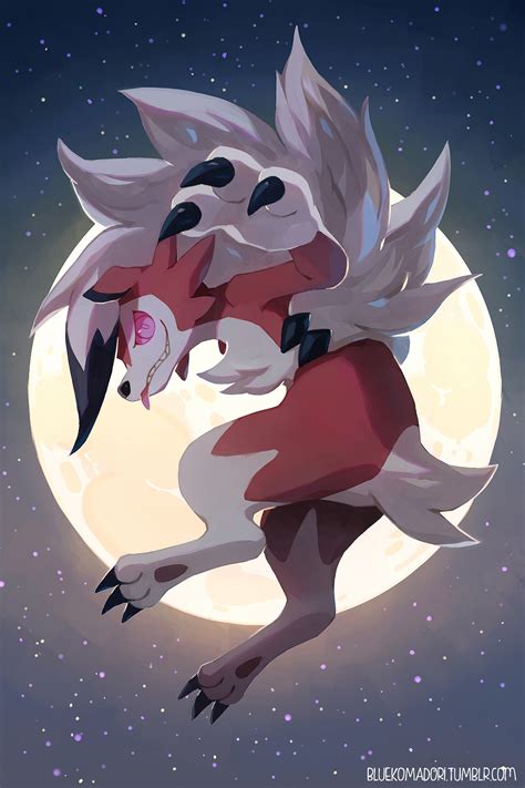 Lycanroc Midnight Form by bluekomadori on DeviantArt