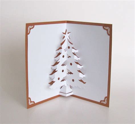 Christmas Tree 3D Pop Up Greeting Card Home Décor Handmade