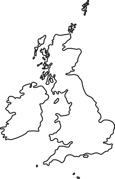 Doodle freehand outline sketch of Great Britain map. 2929456 Vector Art at Vecteezy