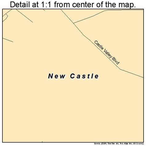 New Castle Colorado Street Map 0853395