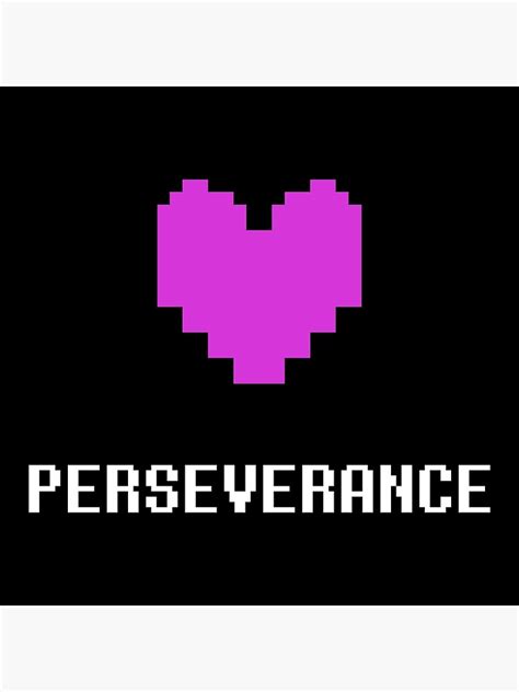 "Perseverance (Undertale)" Art Print by krimzen | Redbubble