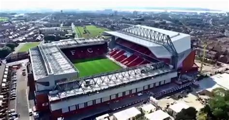 Anfield redevelopment: Stunning aerial footage shows Liverpool's new Main Stand in all its glory ...