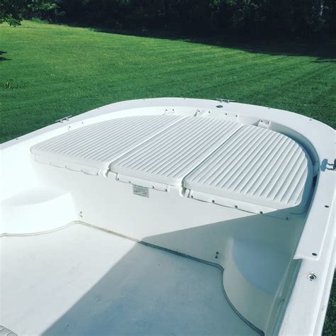 Carolina Skiff – Custom Bow cushions for a 218 DLV Carolina Skiff. If you are lucky enough to li ...