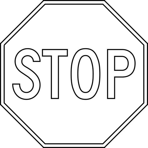 Stop Sign Template Printable - ClipArt Best