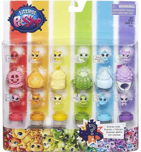 Littlest Pet Shop Rainbow Collection Rainbow Friends Mini Pet 12-Pack ...