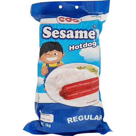 CDO Sesame Hotdog Regular | 1kg | Hotdogs | Walter Mart