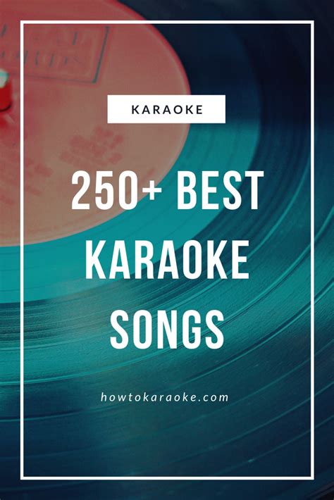 250+ Best Karaoke Songs | Best karaoke songs, Karaoke songs, 90s karaoke songs