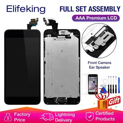 Full Set LCD For iPhone 6 A1549 Display Touch Screen Digitzer Assembly Replacement with Home ...