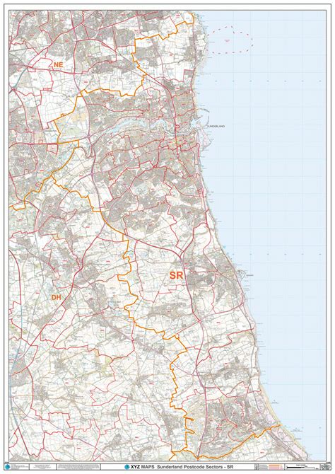 Sunderland Postcode Map (SR) – Map Logic