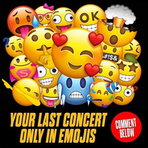 Well try to guess which concert it was! | Emoji, New emojis, Cute ...