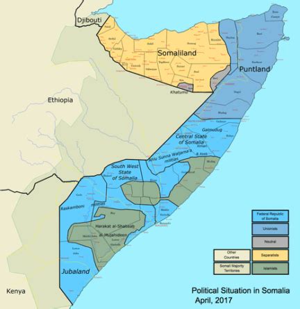 Somalia map 2017 – Radio Netherlands Archives