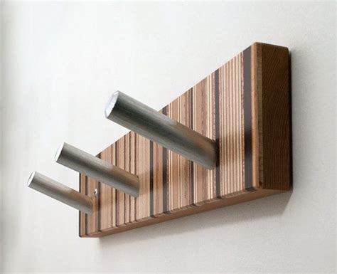 Modern Wood Robe Hook Towel Hook Wood and por andrewsreclaimed | Towel hooks, Modern bathroom ...