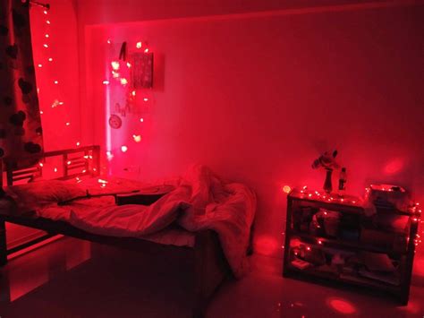 Red Led Lights Aesthetic Wallpaper