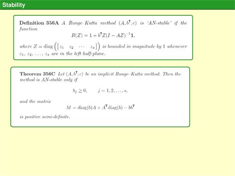 Stability function h = 0.7 h = 0.3 Model Problem Exact solution - ppt download