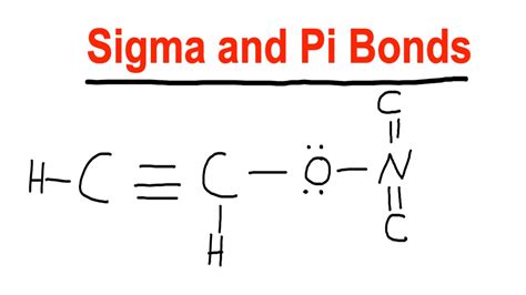 How to determine Sigma and Pi Bond - Hybridization - Organic Chemistry - YouTube