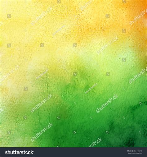 Watercolor Background Green Yellow Stock Vector (Royalty Free) 261410348 | Shutterstock