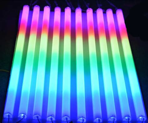 (50 pcs/lot) LED barre de néon 0.5 m AC220V LED Tube numérique/Tube de LED couleur rvb ...