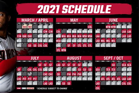 The Diamondbacks Release 2021 Schedule- - AZ Snake Pit