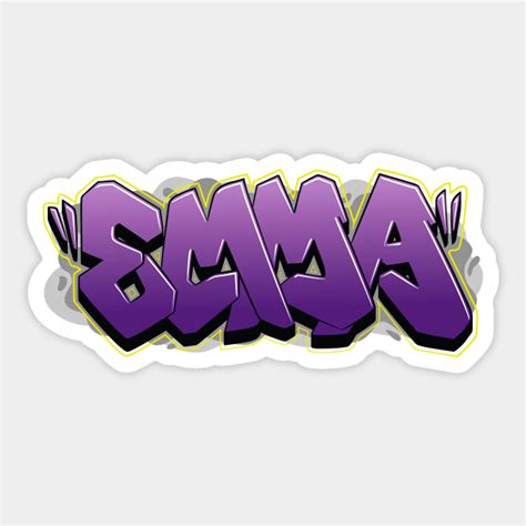 Emma graffiti name - Emma - Sticker | TeePublic