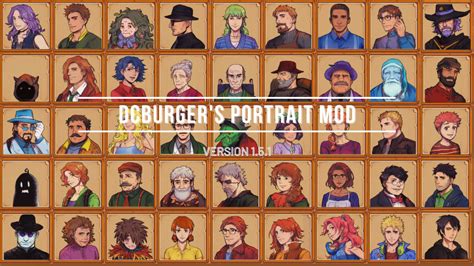 DCBurger's High Res Portrait Mod (CP) at Stardew Valley Nexus - Mods and community | Stardew ...