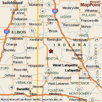 Fowler, Indiana Area Map & More