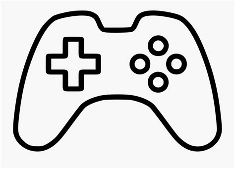 Transparent Game Console Png - Game Controller Outline Png , Free Transparent Clipart - ClipartKey