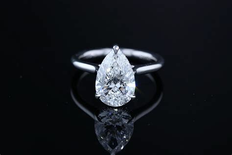 Pear Diamond Solitaire Engagement Ring - Nathan Alan Jewelers