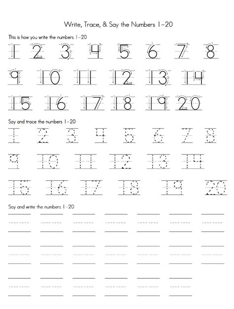 missing numbers numbers 1 50 worksheets for kindergarten pdf before ...