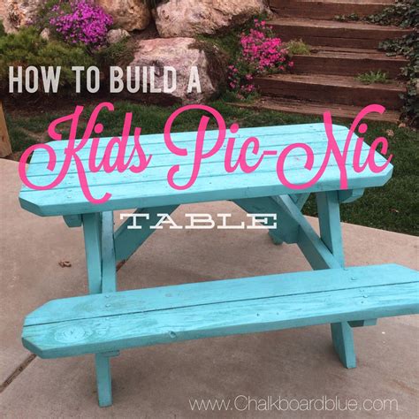 Cutest kids picnic table. Building one of these this weekend! Kids Picnic Table Plans, Build A ...