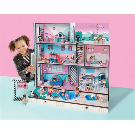 L.O.L. Surprise! OMG House - New Real Wood Doll House with Over 85 ...