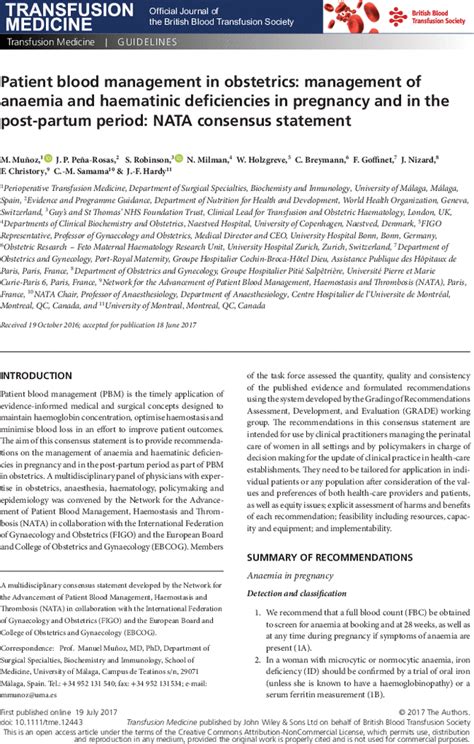 Transfusion Medicine - Wiley Online Library