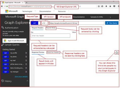 A First Look At The New Microsoft Graph Explorer - Part One