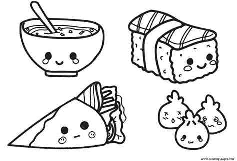 Printable Coloring Pages Of Food