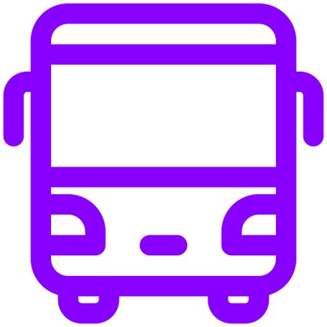 Símbolo de autobús morado (icono png)