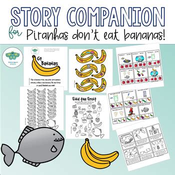 Piranhas don't Eat Bananas Speech and Language Book Companion | TpT