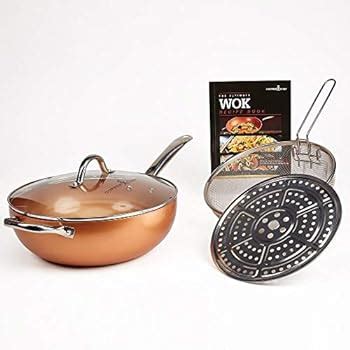 Amazon.com: Copper Chef Wok 12" 5 Piece Set: Kitchen & Dining