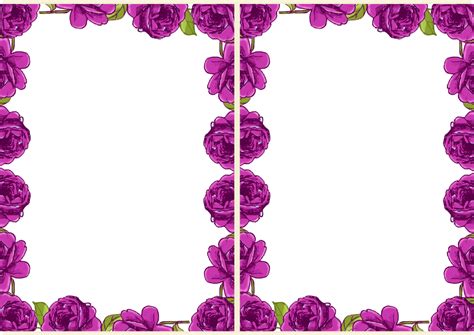 Free Purple Flower Border, Download Free Purple Flower Border png ...