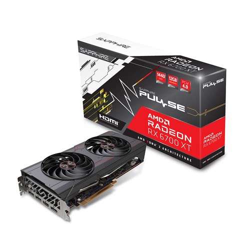 Sapphire Radeon RX 6700 XT Pulse Gaming 12GB GDDR6 PCI-Express Graphics ...