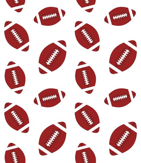 Premium Vector | Seamless pattern of american football ball