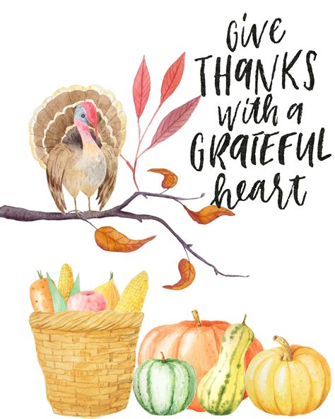 Free printable Thanksgiving Wall Art: 4 Gorgeous Designs. And learn how ...