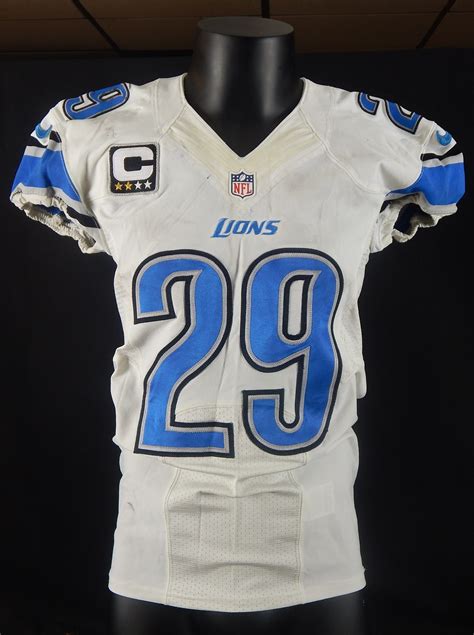 2013 Detroit Lions Captain John Wendling Game Worn Jersey