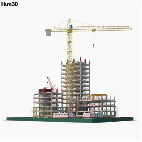 Building Construction site 3D model - Architecture on Hum3D