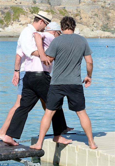 Rupert Murdoch sons James and Lachlan help father aboard boat in Mykonos | Daily Mail Online