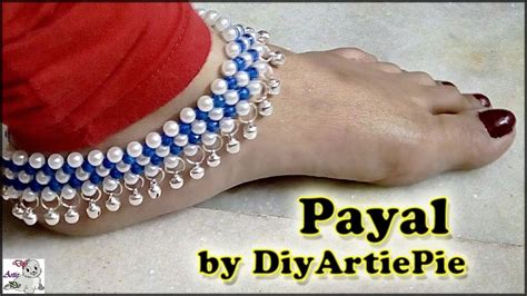 #124 Simple Way to Make a Beautiful Payel by DIYARTIEPIE || Pearl ...