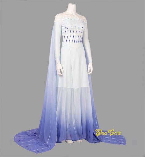 Elsa Costume Frozen 2 Elsa White Cosplay Dress for Adult & | Etsy